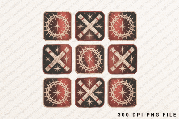 Christian Faith Pattern PNG Design for T-Shirt Designs