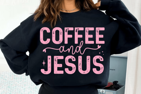 Christian PNG: Coffee & Jesus T-Shirt Designs