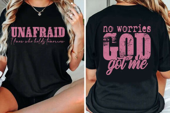 Christian Unafraid, God Got Me T-Shirt Designs