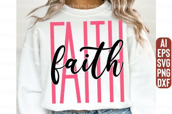 Faith Cross SVG PNG for T-Shirt Designs