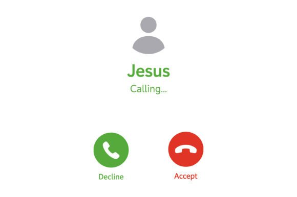 Jesus Calling Faith Phone Screen T-Shirt Designs