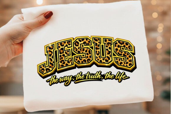Jesus the Way the Truth the Life Leopard T-Shirt Designs