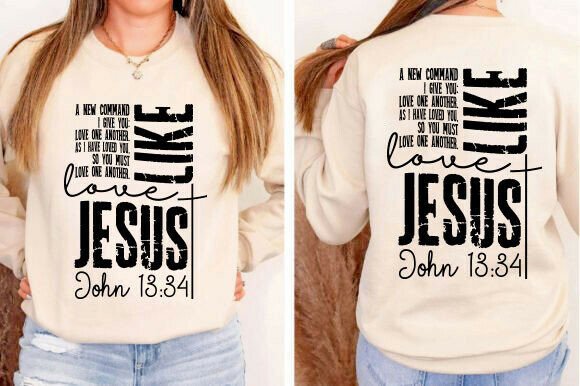 Love Like Jesus SVG PNG for T-Shirt Designs