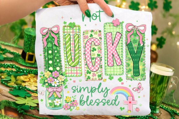 Not Lucky Blessed Christian PNG T-Shirt Designs