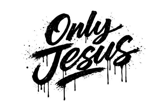 Only Jesus Christian Typography Design for T-Shirt Designs