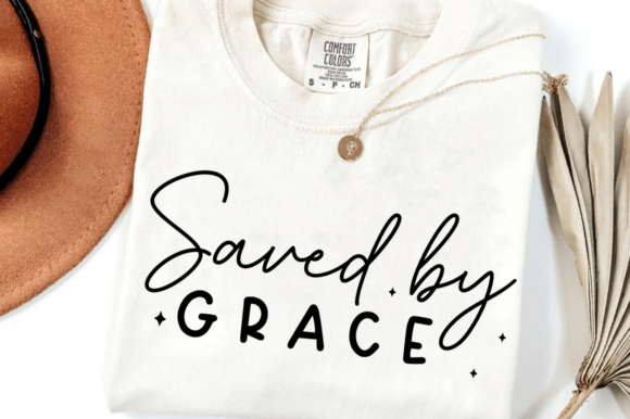 Saved by Grace SVG, Christian PNG T-Shirt Designs