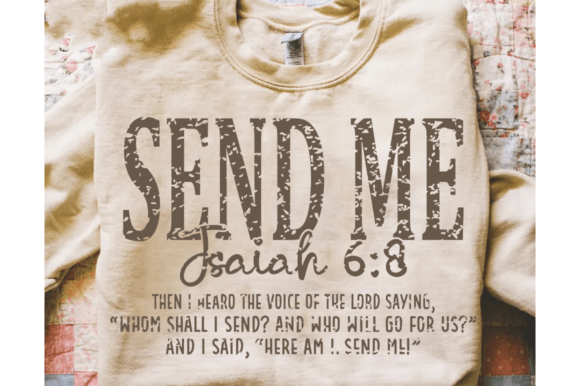 Send Me SVG: Bible Verse Christian SVG for T-Shirt Designs