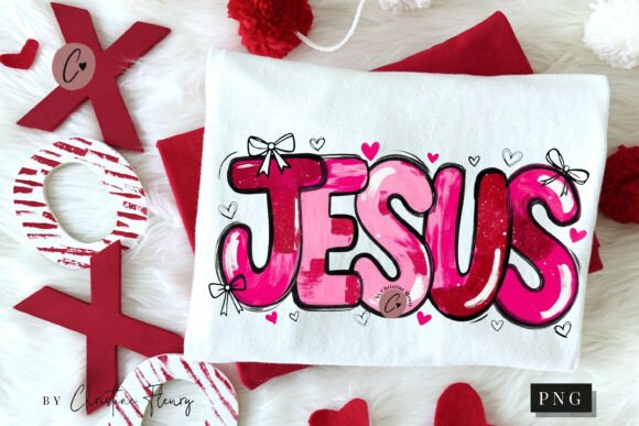 Valentine Jesus PNG: Christian T-Shirt Designs